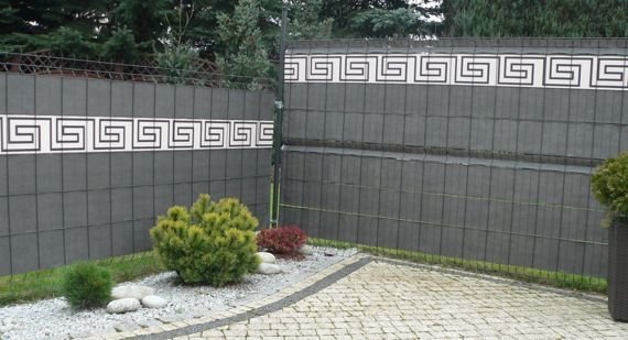 Taśma ogrodzeniowa 19,5cm x 40m brązowa