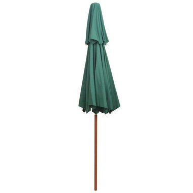   Parasol z podwójnym daszkiem, 270x270 cm drewno, zielony