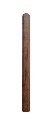 Sztacheta ogrodzeniowa metalowa drewnopodobna  ciemny dąb o szeokości 12 cm