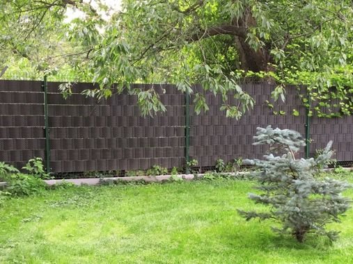 Taśma ogrodzeniowa do paneli 19/255 cm ciemny brąz RD 02