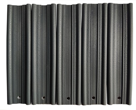 Listwa ogrodzeniowa pionowa szeroka 123x8 RD03 szary