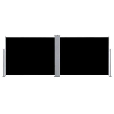   Zwijana markiza boczna, czarna, 140 x 1000 cm