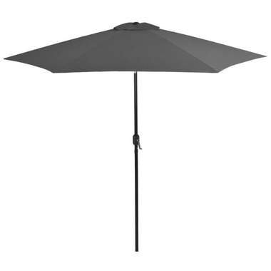   Parasol ogrodowy na metalowym słupku, 300 cm, antracytowy