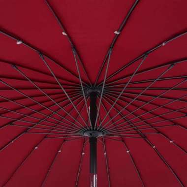   Parasol ogrodowy na słupku aluminiowym, 270 cm, bordowy