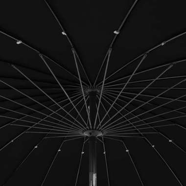  Parasol ogrodowy na słupku aluminiowym, 270 cm, czarny