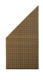 Płot panelowy dwustronny skośny 90x180x90 Orzechowy