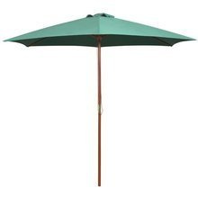 Parasol ogrodowy, 270x270 cm, drewno, zielony