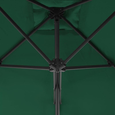   Parasol ogrodowy na słupku stalowym, 300 cm, zielony