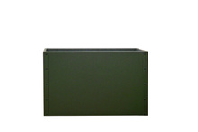 Donica ogrodowa metalowa 110x36x70 RAL620 zielona