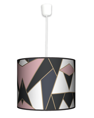 Lampa wisząca duża - Mozaika pastel