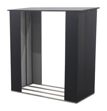 Wiata na drewno ,drewutnia czarna 167x150x75 do montażu