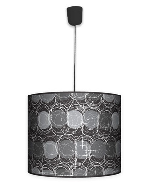 Lampa wisząca duża - Grey (szaro czarna)