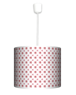 Lampa wisząca duża - Różowe kwiatki