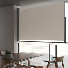 Tarasowa, zwijana markiza boczna, 160 x 300 cm, kremowa