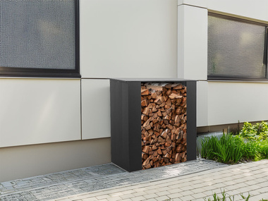 Wiata na drewno ,drewutnia zielona 167x150x75 do montażu