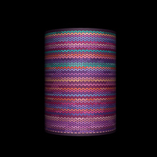 Abażur Tuba - Rattan fiolet