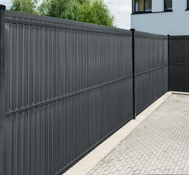  Listwy ogrodzeniowe pionowe szerokie 123 x250 RD05 antracyt