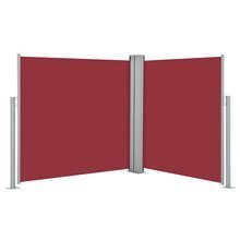 Zwijana markiza boczna, czerwona, 120 x 600 cm