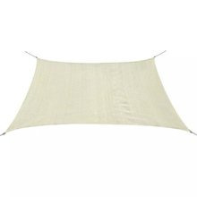   Żagiel ogrodowy HDPE kwadratowy 2x2 m, kremowy