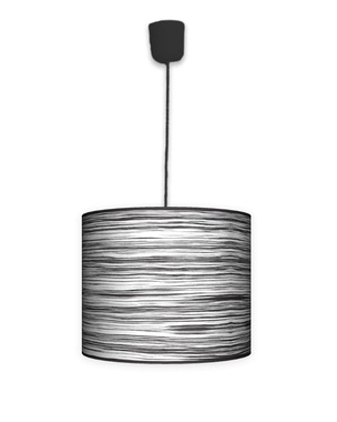 Lampa wisząca mała- Zebra (biało czarna)