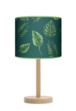 Lampa stołowa - nocna drewniana duża - Aloha