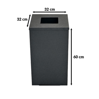 Kosz łazienkowy 60x32x32 RAL 7016 antracyt