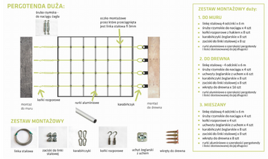 Roleta pozioma rzymska 3 x 5m BEŻOWA