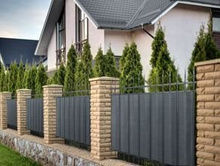 Ogrodzenie z wypełnieniem z technorattanu 200x130