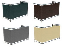 Osłona balkonowa szara 0,9m x 7m.