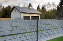 Taśma panelowa,ogrodzeniowa 19 x 26 m jasno szara