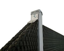 Słupek ogrodzeniowy stosowany do paneli ogrodzeniowych jedno- i dwustronnych 6x4x105