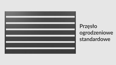 Przęsło ogrodzeniowe poziome 200x120 brązowe