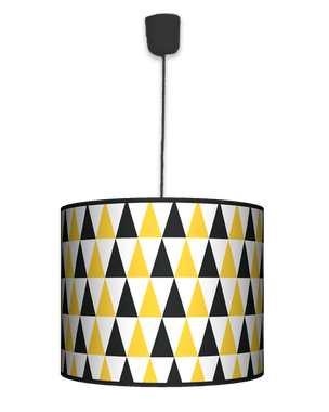 Lampa wisząca duża - Black & yellow (biała,czarna,żółta)