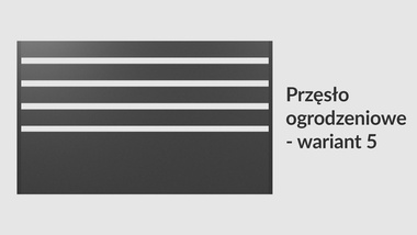 Przęsło ogrodzeniowe poziome 200x120 brązowe