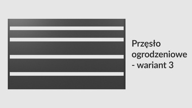 Przęsło ogrodzeniowe poziome 200x120 brązowe