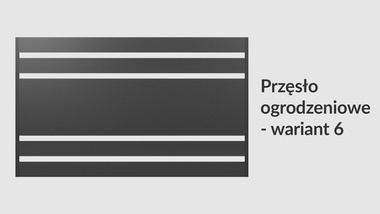 Przęsło ogrodzeniowe poziome 200x120 brązowe