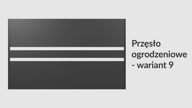 Przęsło ogrodzeniowe poziome 200x120 brązowe
