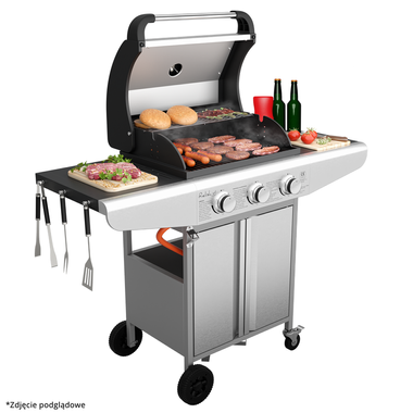 Grill gazowy 9,6W V1 SILVER