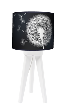 Lampa stołowa - trójnóg drewniana mała - Sen nocy letniej