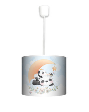 Lampa wisząca mała - Cute Panda (niebieska)