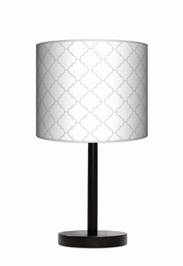 Lampa stołowa - nocna drewniana duża - Elegancja