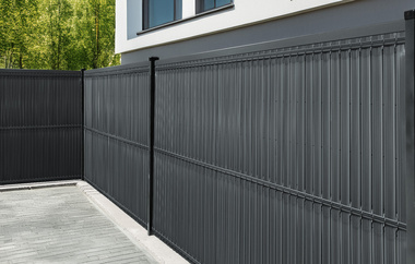  Listwy ogrodzeniowe pionowe szerokie 123 x250 RD05 antracyt