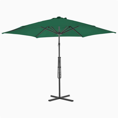   Parasol ogrodowy na słupku stalowym, 300 cm, zielony