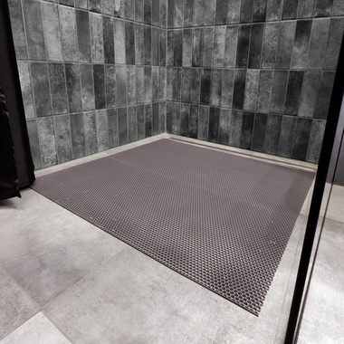  Mata do bagażnika samochodu, łazienki o szerokości 90 cm szary