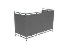 Osłona balkonowa szara 0,8m x 5m. 