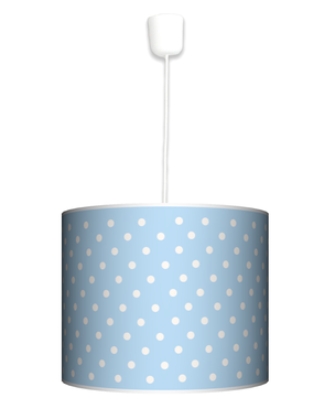 Lampa wisząca duża - Błękitne kropki