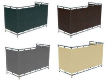 Osłona balkonowa szara 0,8m x 7m.