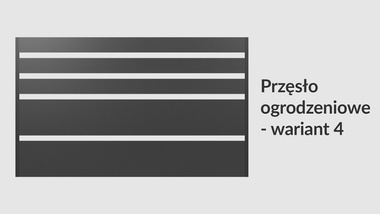 Przęsło ogrodzeniowe poziome 200x120 brązowe