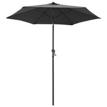 Parasol, antracytowy, 200x211 cm, aluminium