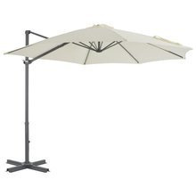 Parasol wiszący z aluminiowym słupkiem, 300 cm, piaskowy